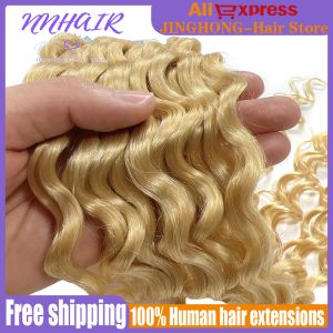 Extensions NNHAIR 100% Extensions de cheveux humains bande en paquets de cheveux bouclés Remy pour les femmes 18 pouces