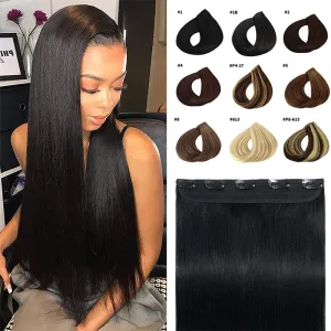 Extensions One Piece Clip in Human Hair Extensions