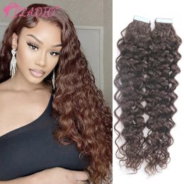 Extensions PLADIO Water Wave Haartape In Extensions van echt haar 10 stks/set Clip In Braziliaanse Remy-haar voor vrouwen 1226 inch Gratis bezorging