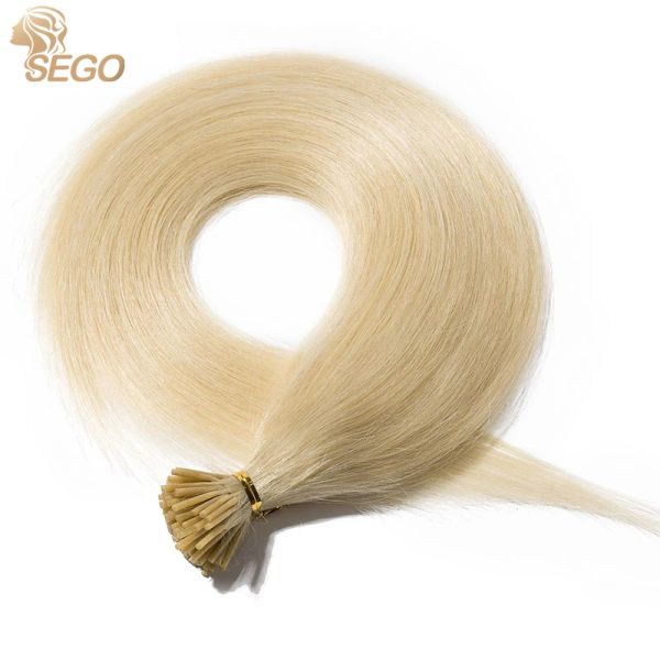 Extensiones SEGO 0,5 g/s 100 hebras rectas I Tip extensiones de cabello cápsula queratina fusión Natural cabello humano 13 colores