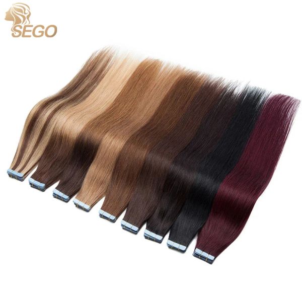 Extensions SEGO 1.5 g/pc bande dans l'extension de cheveux humains non remy 14 