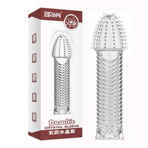 Extensions Sex Toy Pénis Dick Agrandissement pour Hommes Doux Silicone Cock Ring Sleeve Extender 6JE5
