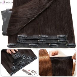 Extensies Snoilite 115G Clip in Hair Extensions Human Hair 7 st