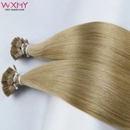 Extensies Recht Haarextensies met platte tip 1 g/streng 100 stks/set Keratine Fusion Extensions van echt haar 1430 inch Natuurlijk maagdelijk menselijk haar