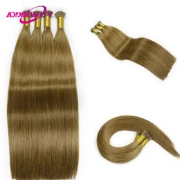 Extensions Straight I Tip Fusion Hair Kératine Capsule 40g 50g Brésilien Humain Remy Extension de Cheveux Naturel Humain Postiche Ombre Blonde Cheveux