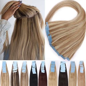 Extensions ruban dans les cheveux extensions réelles cheveux humains 20 pc