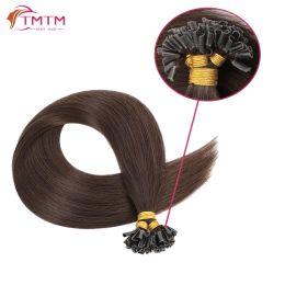 Extensions TMTM U Tip Fusion Extensions de cheveux Ongles Extensions de cheveux humains Italiana Kératine Vierge Cheveux Utip Bondings 1G/Pc 50G 100G/Pack