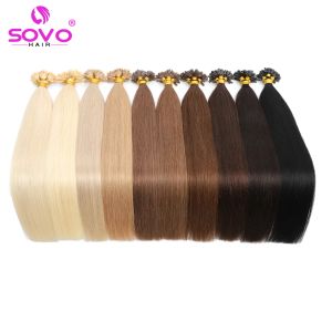 Extensions u tibs extensions de cheveux extensions blondes kératines extensions des cheveux humains hildom cendre blonde blonde préallé u pointe fusion chaude remy cheveux