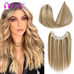 Extensions Clip droit en forme de V dans les extensions pince à cheveux humains brésilienne dans l'extension de cheveux postiche une pièce avec 5 clips sécurisés 120G