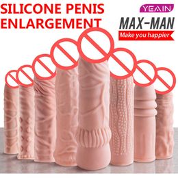 Extensions yeying yein penis siliconen verlengende set wolf tand man en vrouw seksuele geslachtsgemeenschap mannelijke masturbator seksproducten ik3q