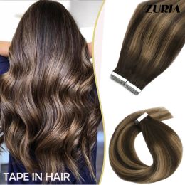 Extensions Zuria Tape in Hair Extensions Human Hair rechte machine Remy Europeaan