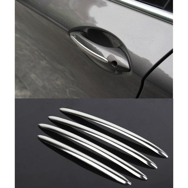 Décoration de paillettes de poignée de porte extérieure 4 pièces pour BMW série 5 5GT F10 F07 520 525 décalcomanies de garniture de poignée de porte en acier inoxydable