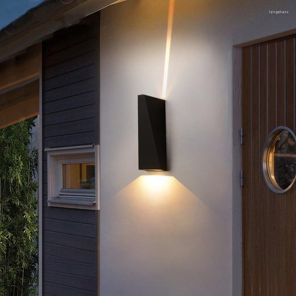 Luz de pared Exterior, iluminación para exteriores, balcón, 10W, rueda espacial en blanco y negro, decoración de efectos especiales, lámpara LED para interiores y