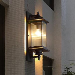 Extérieur Étanche led Ligths Lampe Extérieure Cour Porte Jardin Mur Éclairage Étanche Style Chinois Parc Public Clôture Lumière H259o
