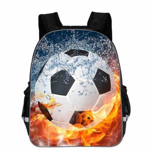 Externe frame packs 16 inch 3D Soccer Backpack Schooltas voor tienerjongens meisjes kinderen voetbal training teamtassen aanpasbaar 15 kleuren 230427