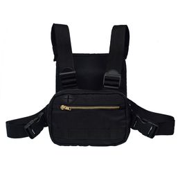 Externe frame verpakt mannen borstpakket rig hiphop streetwear uisex cool functionele tactische schouder anti diefstal taille tas portemonnee purnstijl rugzak 230427