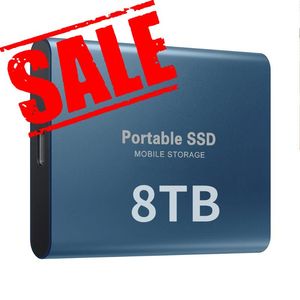 8TB Portable External SSD - USB 3.0 Type C, Shockproof Aluminum Case, High-Speed Solid State Drive for Notebooks - 500GB/1TB/2TB Options