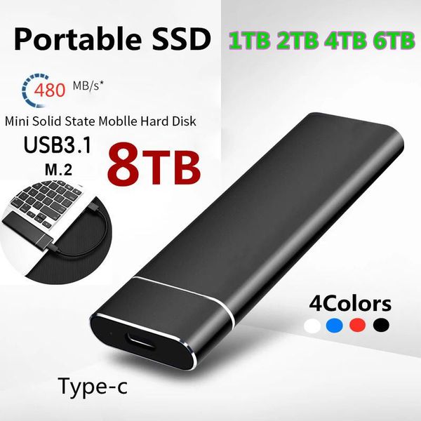 Disques durs externes M.2 disque Portable HD Externo 1 to 2 to 4 to USB3.0 stockage Ssd Externe Hdd 8 to SsdExternal