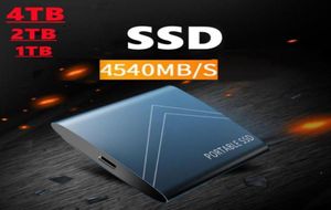 Drives durs externes Drive mobile portable 4 To Type31 Pilote SSD Solid State 500 Go.