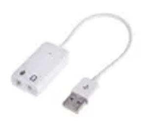 Externe Laptop Geluidskaart USB Virtueel Kanaal Audio Geluidskaart Adapter Met Draad Voor PC MAC ZZ
