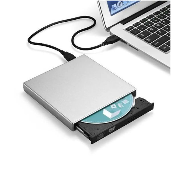 USB externe 2,0 à haute vitesse DL DVD RW CD Écrivain Slim Portable Optical Drive pour ordinateur portable PC 231221