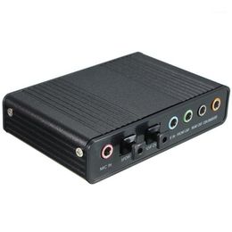 Externe USB 5 1 Carte son audio 3D Virtual 7 1 Channel Converter Adapter Cable1234B