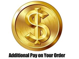 Extra kostenkosten alleen voor de balans van bestelling Fans Terseys Personaliseer Custom Product Pay Extra's Geld aanpassen