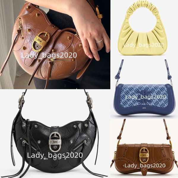 JW PEI Bags Tessa Bags City Rivet Designer Half Moon Joy Sac JW PEI SACHES SOGURES LUXE SALLE SALLE SALLE VRAIS VRAIS COURT