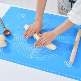 Tapis de cuisson Extra Large en Silicone, plaque de cuisson pour rouler la pâte à Pizza, support antiadhésif, outils de cuisine 40x50cm 827