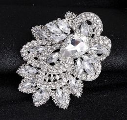 Extra groot formaat luxe sfeer volledige diamanten broche mode broche handheld bloem pin fabrikant retail58663441193180