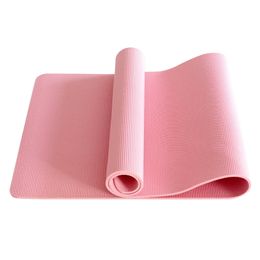 Tapis de yoga extra épais 24 x 68 x 0 31 épaisseur 31 pouces avec traversin d'exercice anti-déchirure haute densité rose