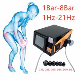 Extracorporale schokgolftherapie Radiale shockwave machine massageapparaat voor Jionts Relief met sterke energie