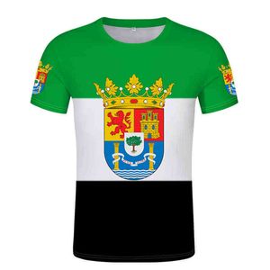 EXTREMADURA plasencia caceres badajoz espana vêtements espagnols T-shirt hommes femmes t-shirt style punk top t-shirts t-shirt X0602