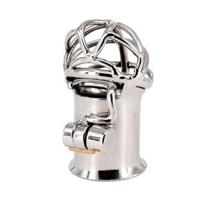 Extrême Confinement Cage De Chasteté Pénis Piercing En Acier Inoxydable PA Serrure Dispositif De Chasteté Mâle Cock Cage Sex Toys Pour Hommes