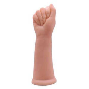 Extremo enorme puño consolador simulación mano brazo consoladores puño juguetes sexuales pene grande pene suave para masturbación femenina Fisting Anal Plug X0503