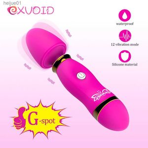 Exvoid Orgasm Av Stick s Clitoris Stimuler G-spot Masseur Baguette Magique Gode Vibrateur Sex Toys pour Femmes Produits Adultes 2QXD L230518