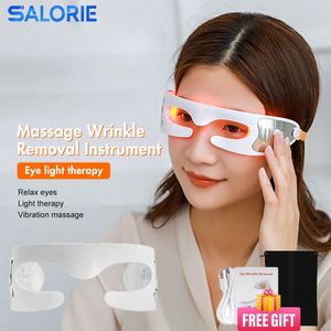 Eye Beauty Masssager LED Pon Therapy Anti-Aging Vibration Massage Device Supprimer les rides des yeux Soulagement des cernes Fatigue oculaire 240106