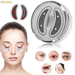 Care Eye EMS Micro Current Eyes Beauty Device Compress Élire des cercles sombres Lignes Rouges Black Sac Retross Massager 240430