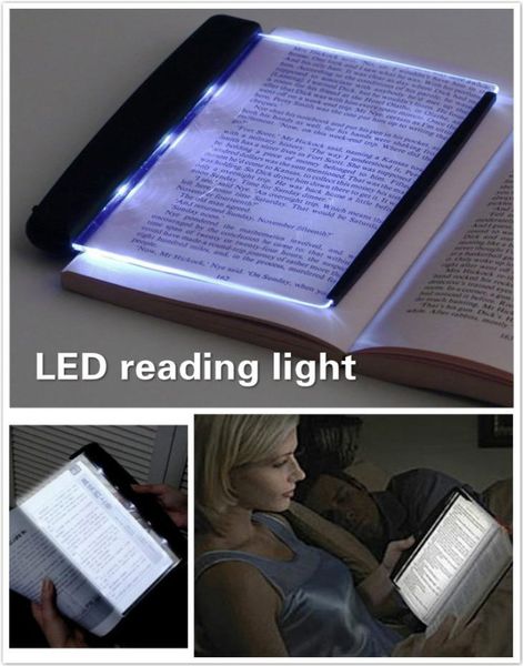 Livre LED de soins oculaires Lumières lumineuses Clidon Lights Lire lampe plaque plate Panneau de voyage portable lampe de bureau LED pour la maison CHAMBRE INDOOR5641112