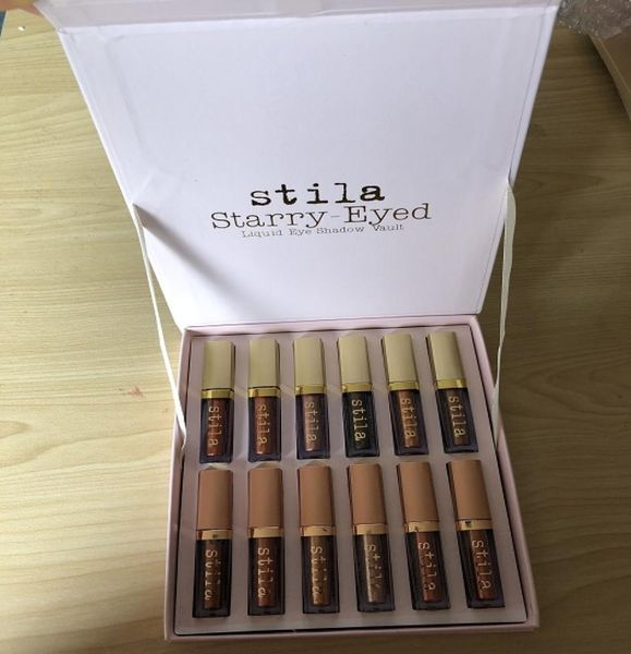 Oog voor elegantie Set Starry-Eyed vloeibare oogschaduw Vault Reismake-up Glow Set Oogcosmetica voor meisjes 12 kleuren4380200