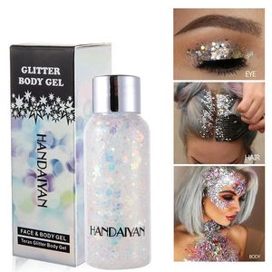 Eye Glitter Nail Hair Body Face Stickers Gel Art Sequins Loose Sequins Cream Diamond Jewels S Makeup Decoration Party Festival 240408