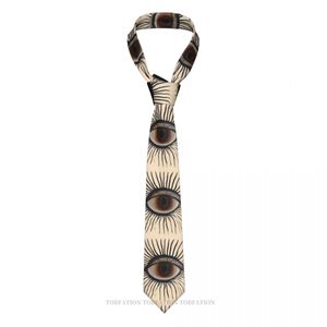 Oeil Illuminati impression 3D cravate 8 cm de large cravate en Polyester chemise accessoires décoration de fête 240122