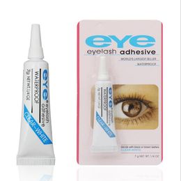 Colle Cils Blanc Foncé Adhésif De Maquillage Étanche Faux Cils Adhésifs Colle avec emballage Pratique Cils Colle cosmétique DHL