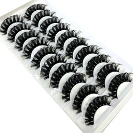 Eye Lashes DD Curl 10-23mm Russe Curls Cils 3D Faux Cils Réutilisable Moelleux Faux Cils Make Up Outils En Gros En Vrac