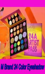 Maquillaje de ojos 24A ARTIST PASS 24 colores Paleta de sombras de ojos Mate Brillo Paletas de sombras de ojos Cosméticos de sombra de ojos 9924476