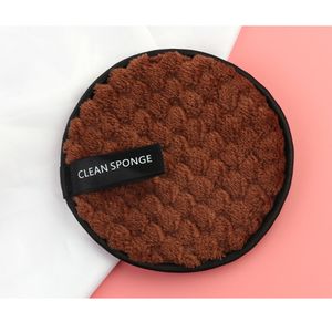 Oogmake-up remover pads herbruikbare wasreiniging ananas patroon cookie bladerdeeg ogen gezicht zuiverende make-up spons