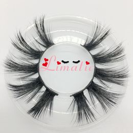 Outils de maquillage des yeux Faux cils Wispy Réutilisable 5D Faux Mink Synthétique 25mm Longs Cils Limatic