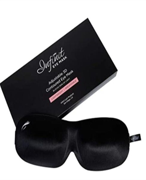 Masque pour les yeux conçu pour les extensions de cils, design profilé en 3D, tissu léger et doux avec sangle réglable No Pr8317207