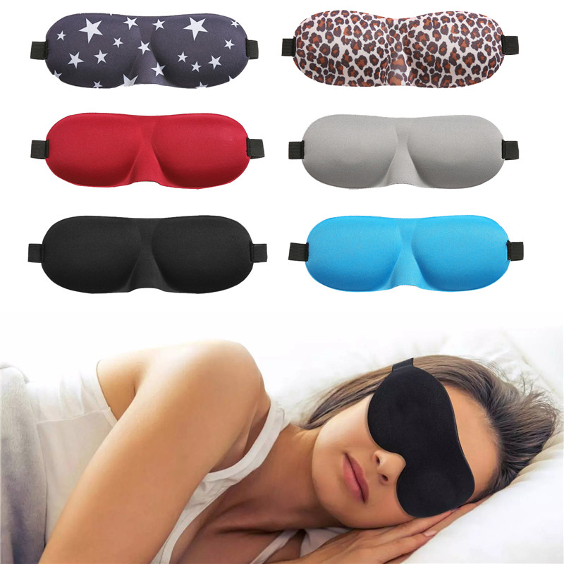 Maschera per gli occhi per dormire 3D Coppa sagomata Blindfold Concave Modellata Night Sleep Mask Block Out Light per donne e uomini Spedizione gratuita DHL