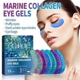 Masque pour les yeux au collagène doré, Anti-cernes, poches pour les yeux, patchs hydratants, Anti-rides, produits de soins pour la peau